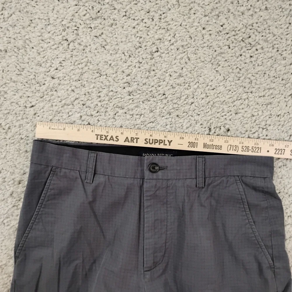 Banana Republic Pants Mens 33x24.5 Gray Hemmed Chino Casual Preppy Work Office